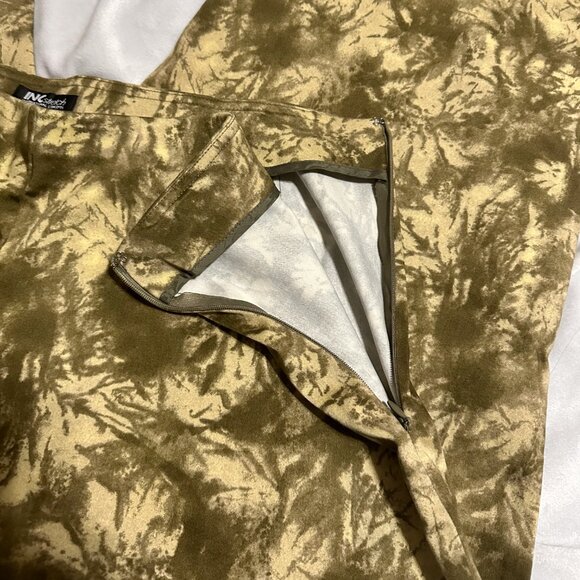 LOT: INC Stretch Woman Side Zip Entry Stretch Pants Green, 2pc - Picture 10 of 12